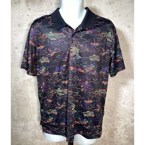 Robert Graham Black Fish Polo Sz. Medium